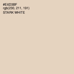 #E6D3BF - Stark White Color Image